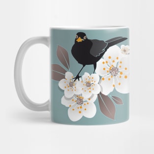 Waiting for the cherries // blue background Mug